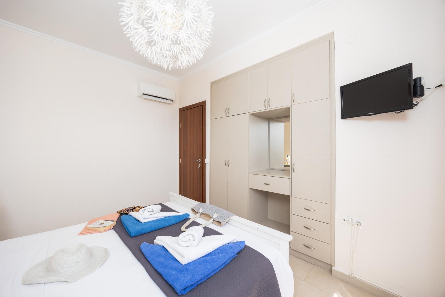 Double bedroom with A/C and sea views