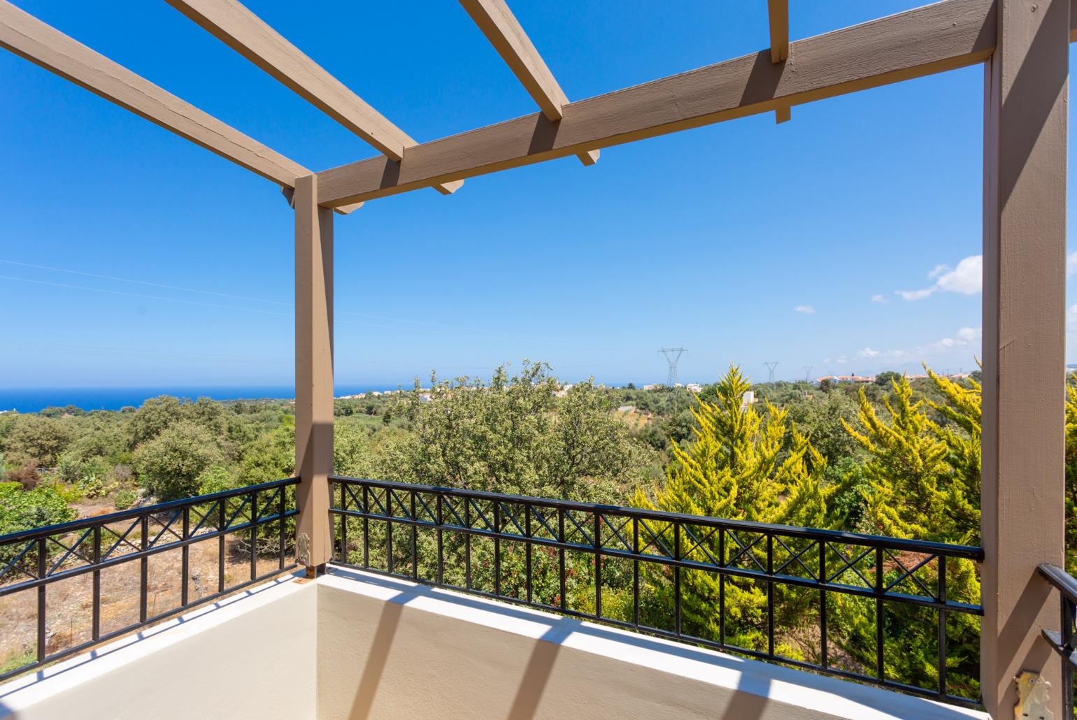 Balcony with sea views