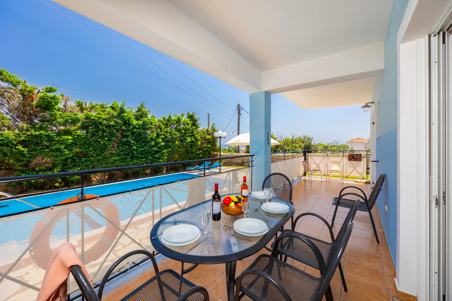 Sheltered terrace area