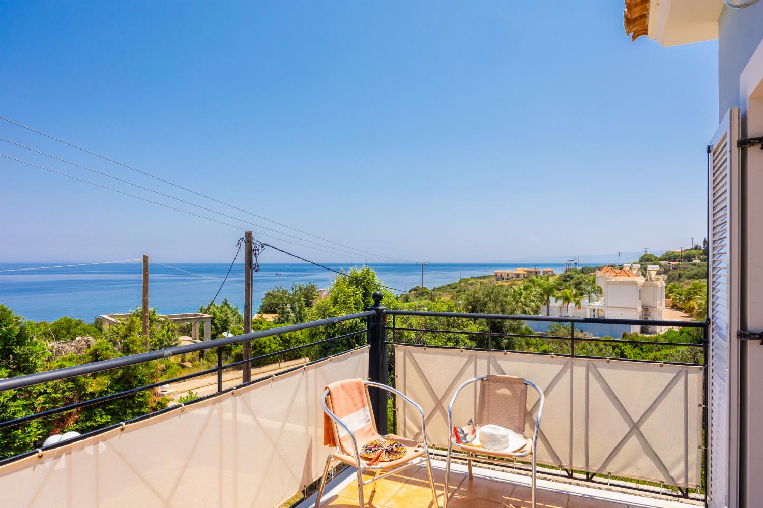 Balcony with sea views