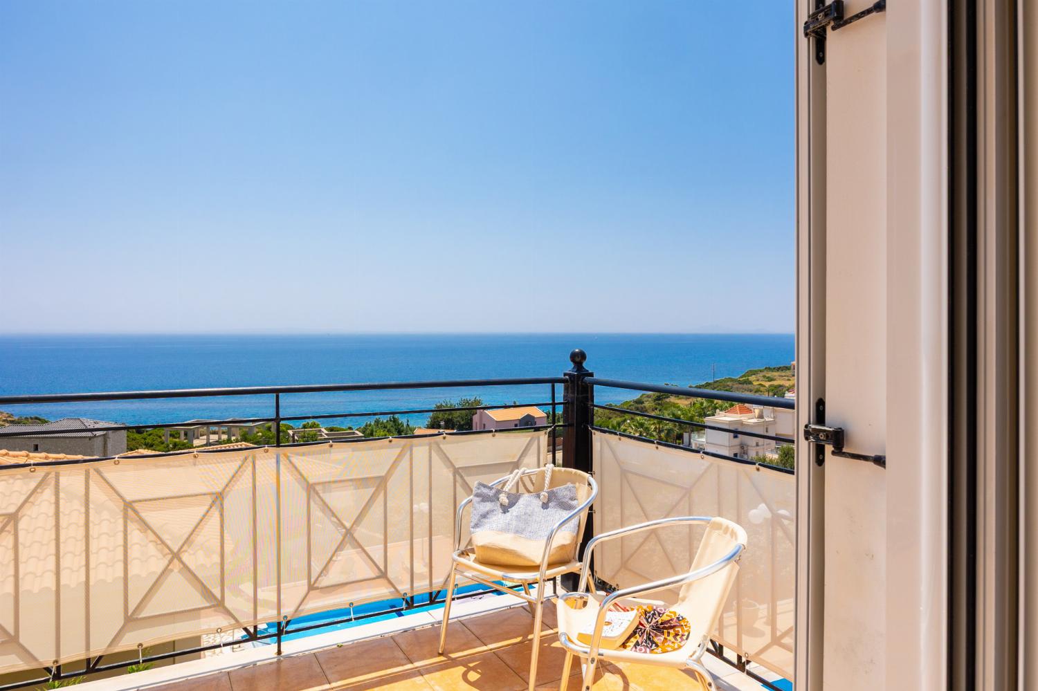 Balcony with sea views