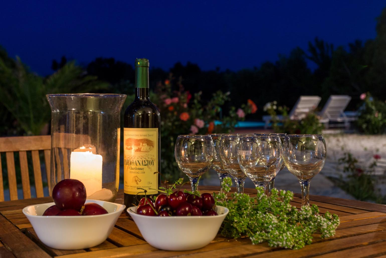 Beautiful outdoor dining area 