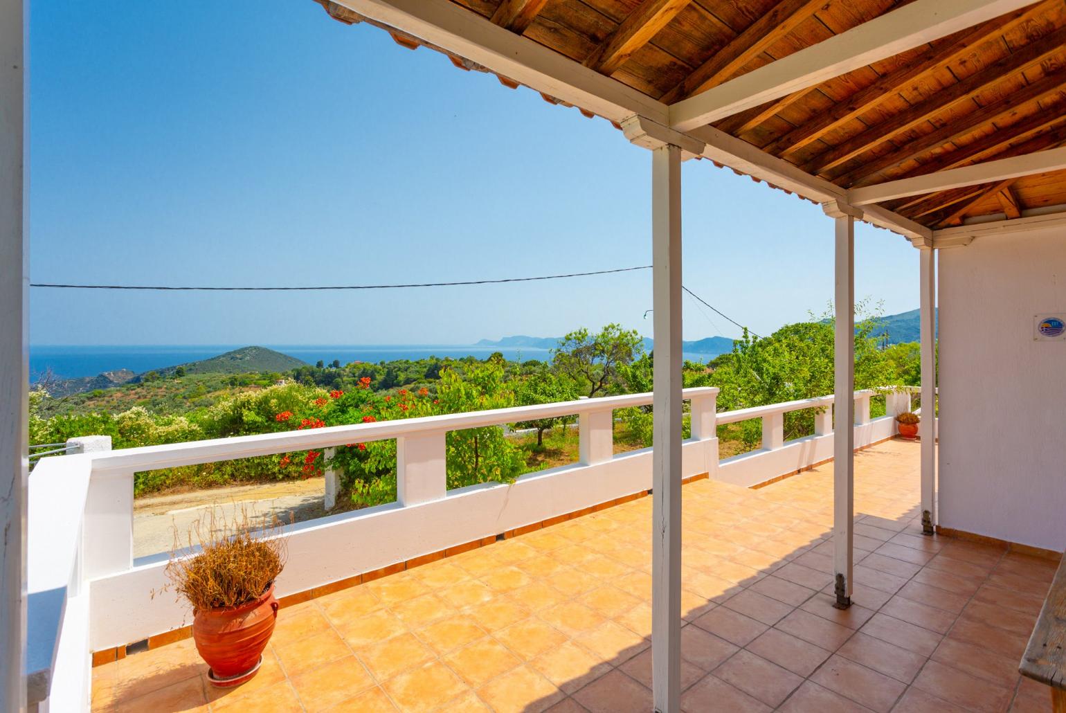 Terrace area with sea views