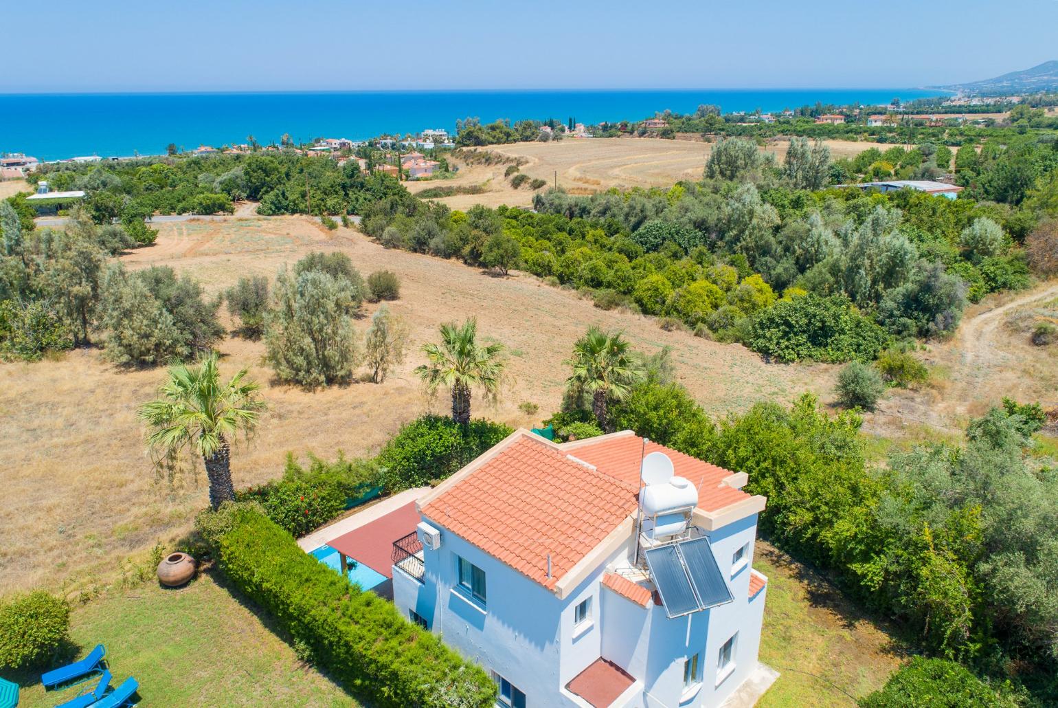 Aerial view of Argaka Sun Villa Tessera