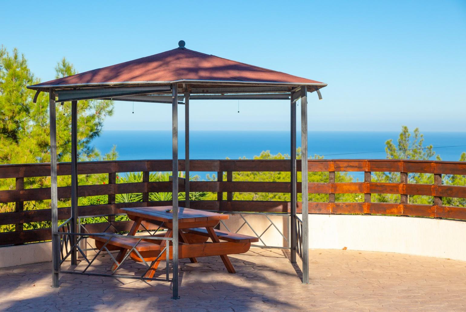 Terrace area with sea views