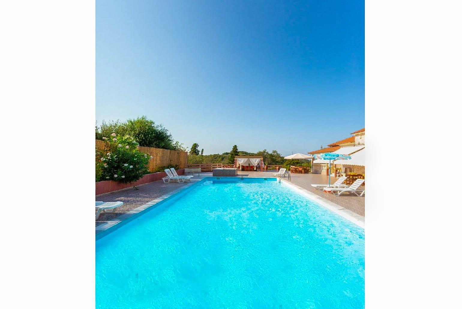 Private pool with terrace area