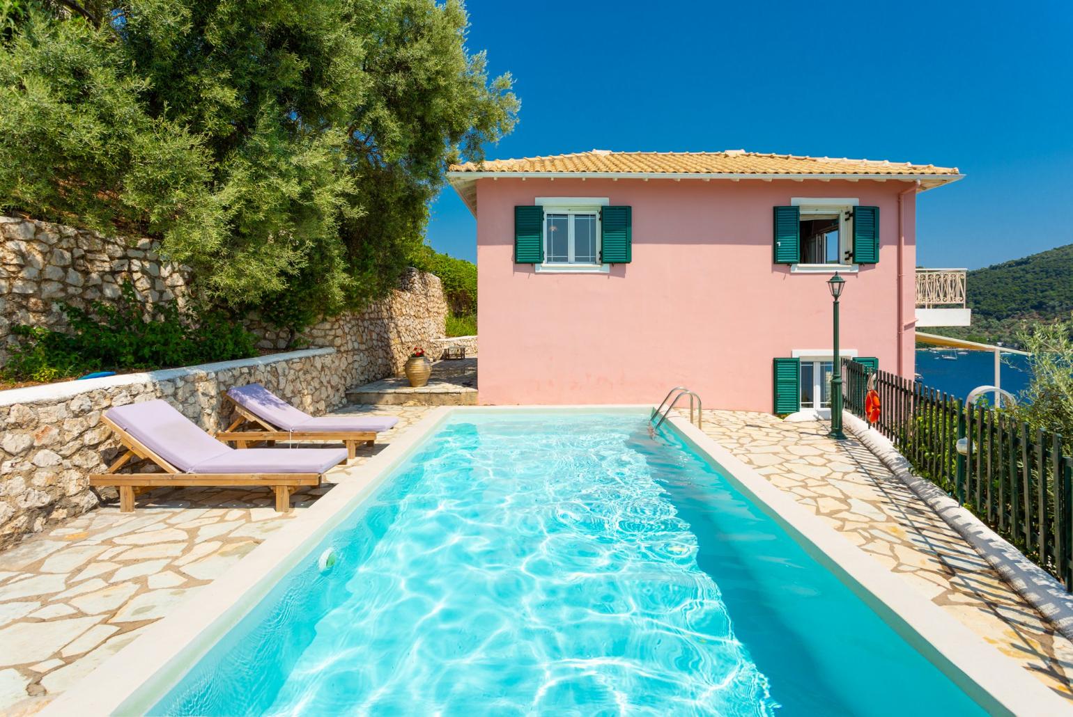 Beautiful villa with private pool and terrace with panoramic sea views
