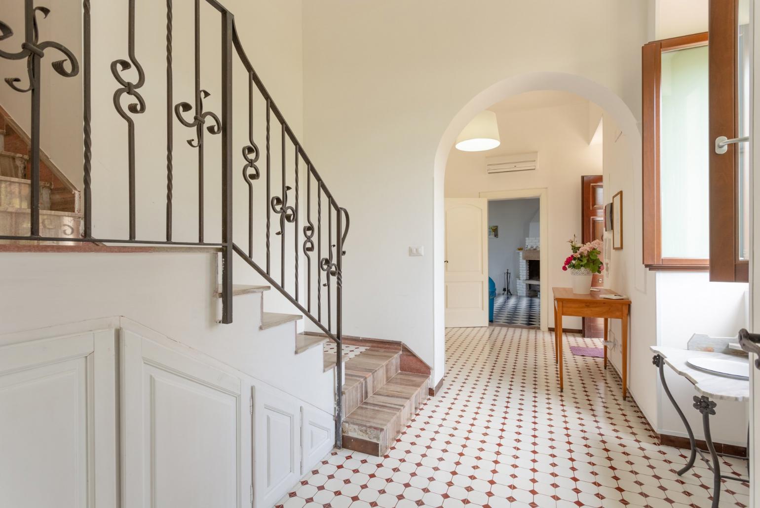 Entrance hallway of villa