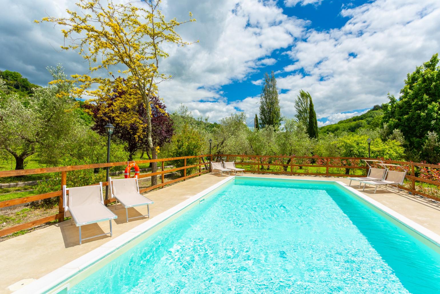 Private pool and terrace