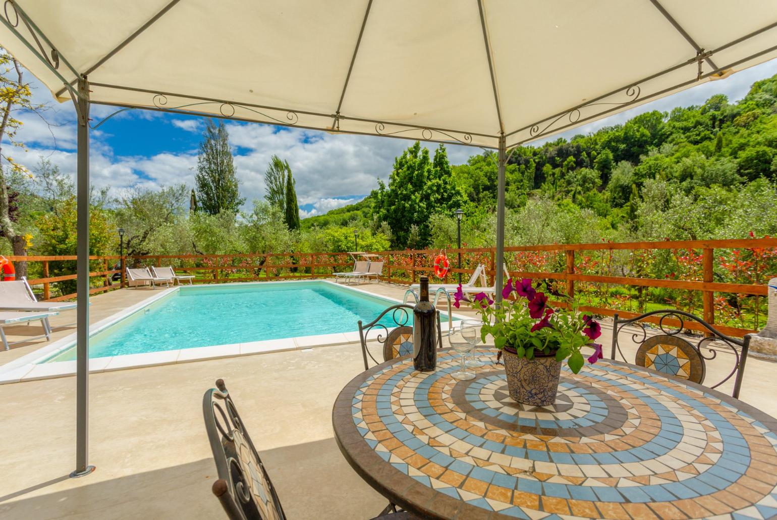 Private pool and terrace