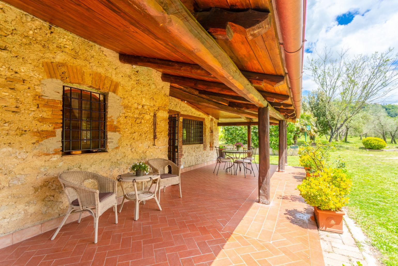 Sheltered terrace