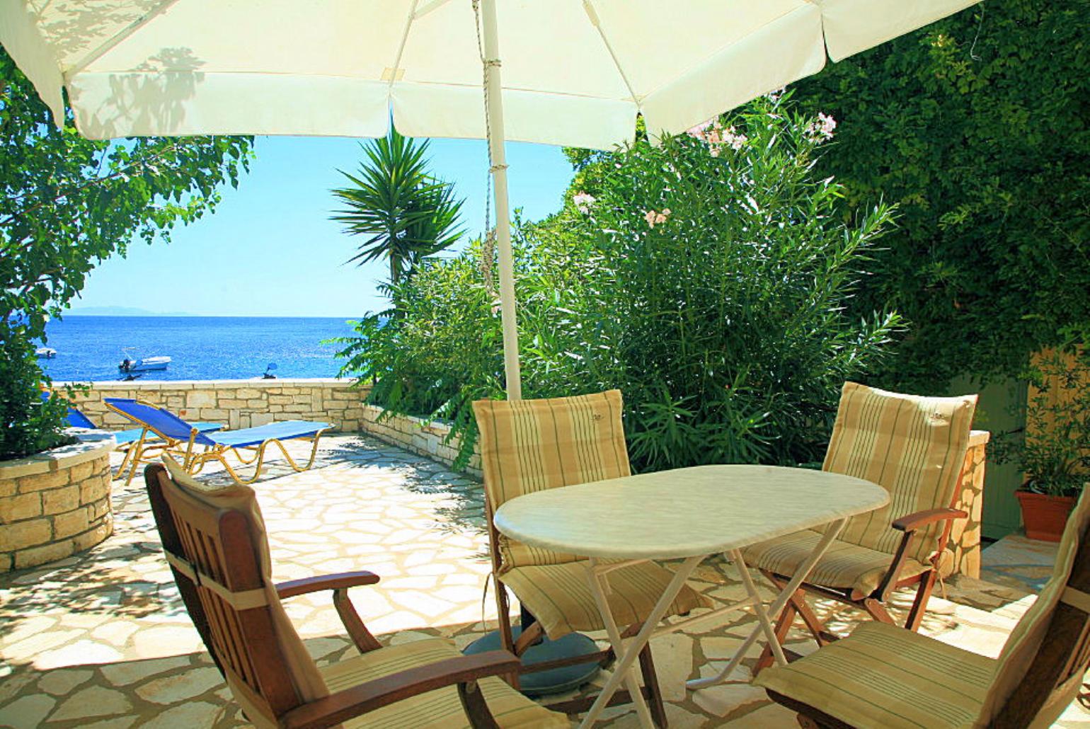 Terrace area with sea views