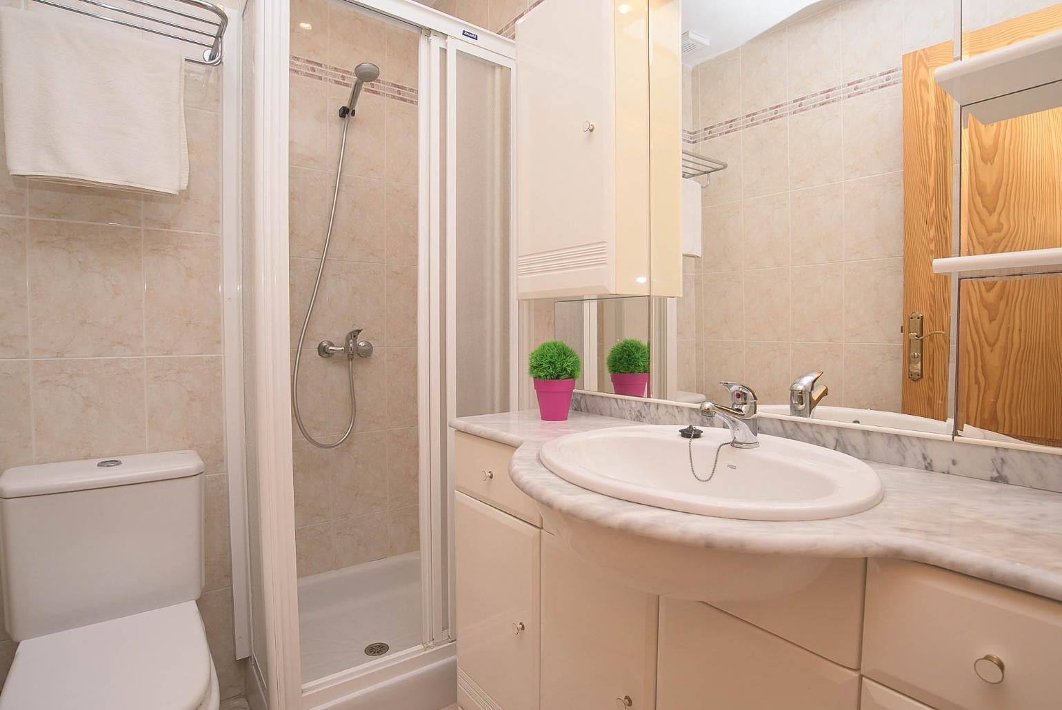 Family bathroom with shower and W/C