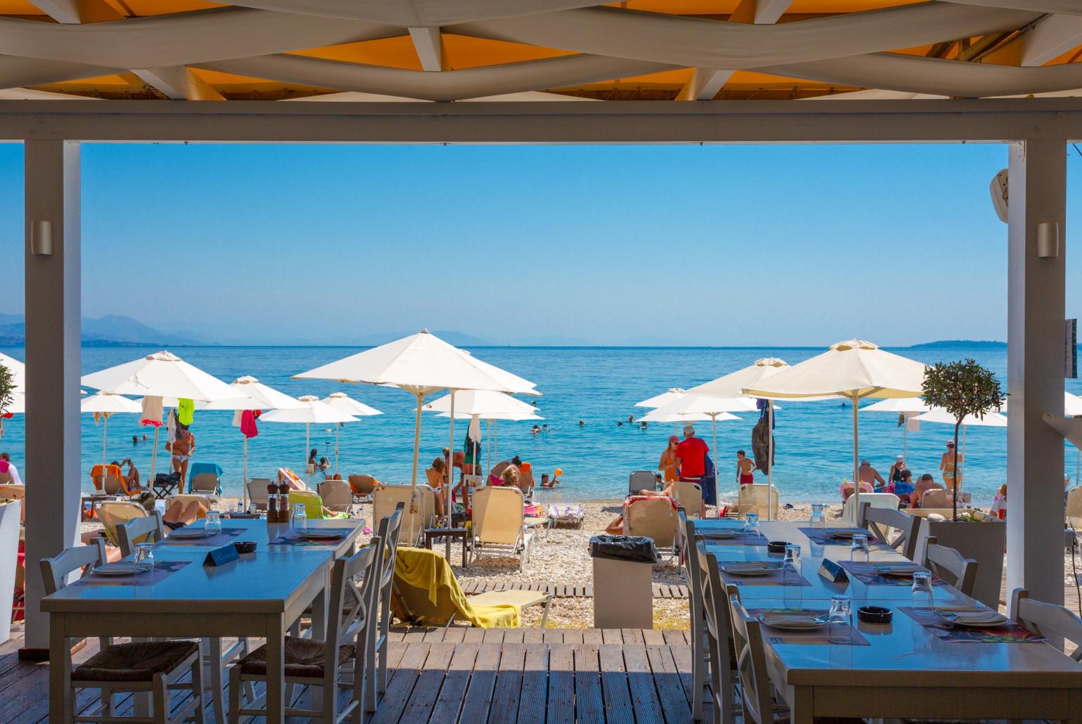 Taverna at Barbati Beach