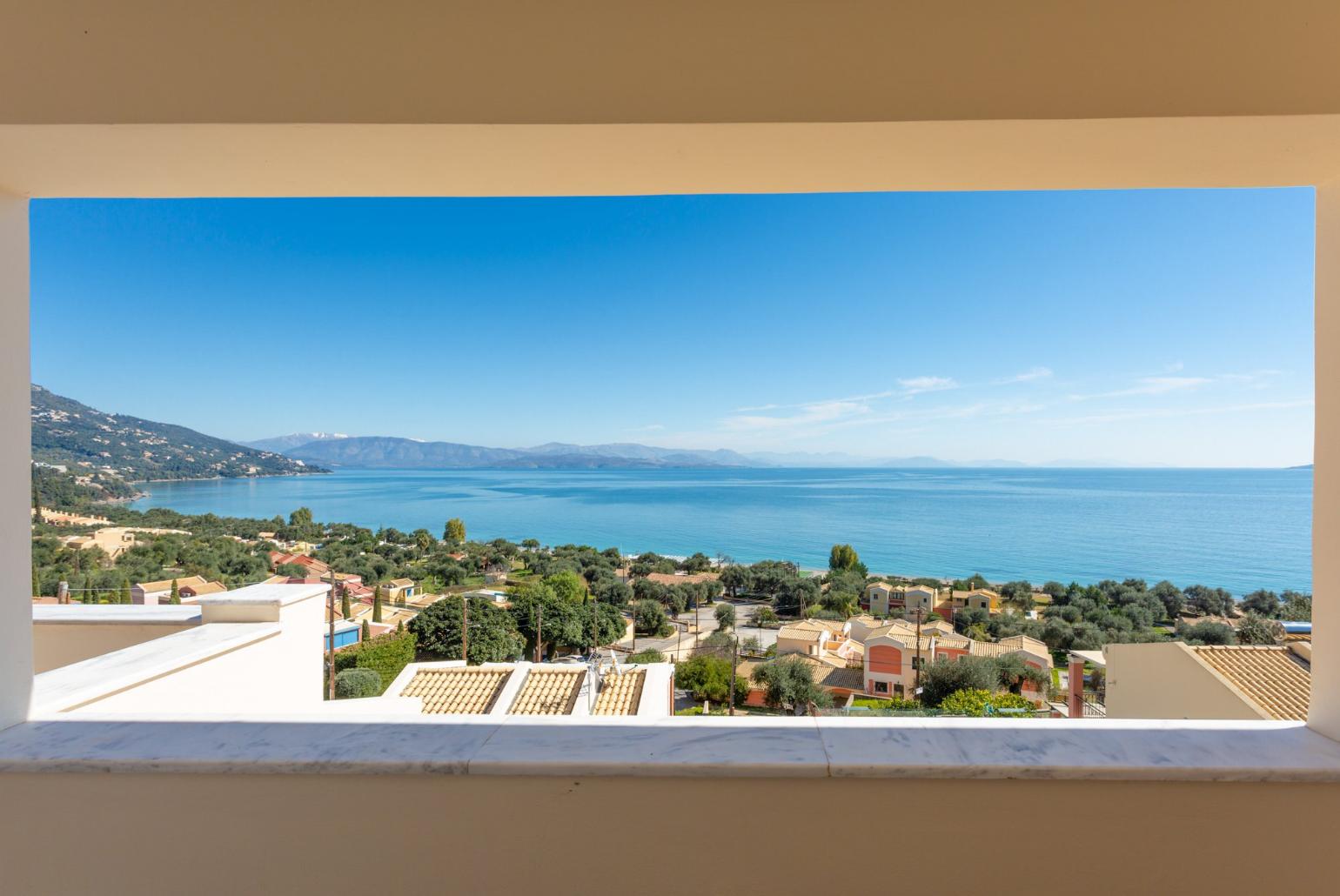 Panoramic sea views from balcony
