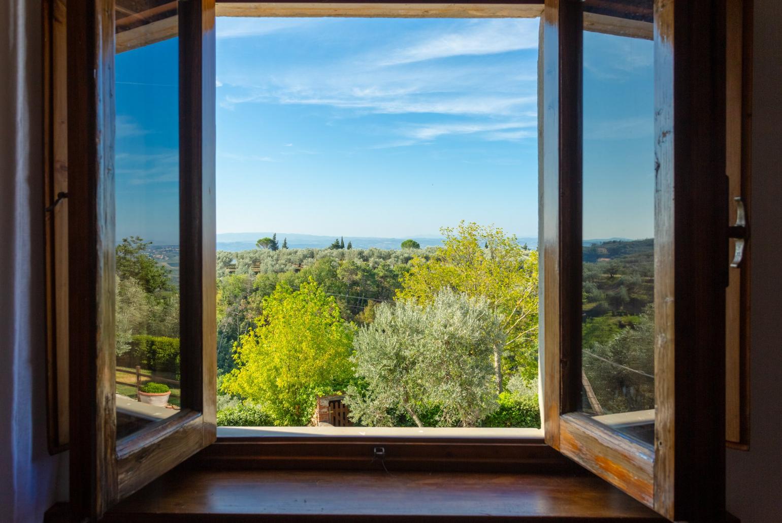 View from bedroom window