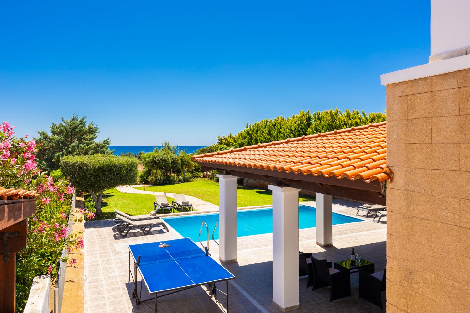 Beautiful villa with private pool, terrace, and garden with sea views