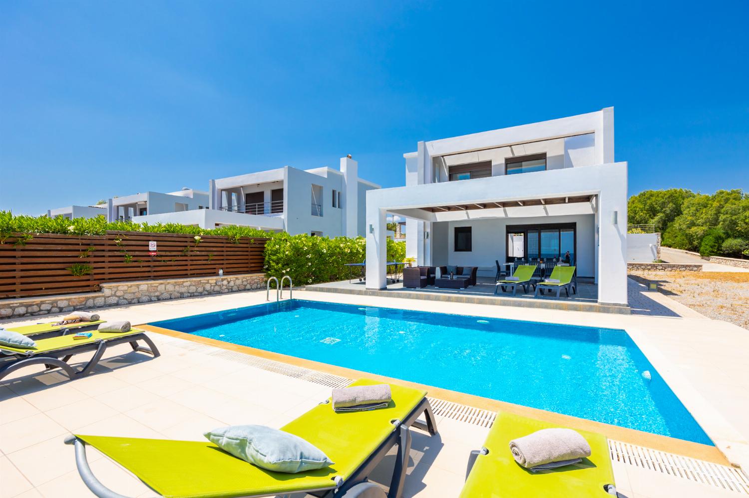 Beautiful villa with private pool, terrace, and garden with sea views