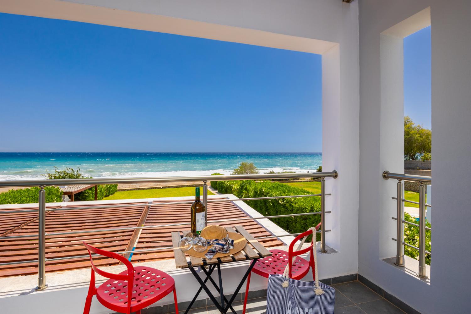 Balcony with panoramic sea views