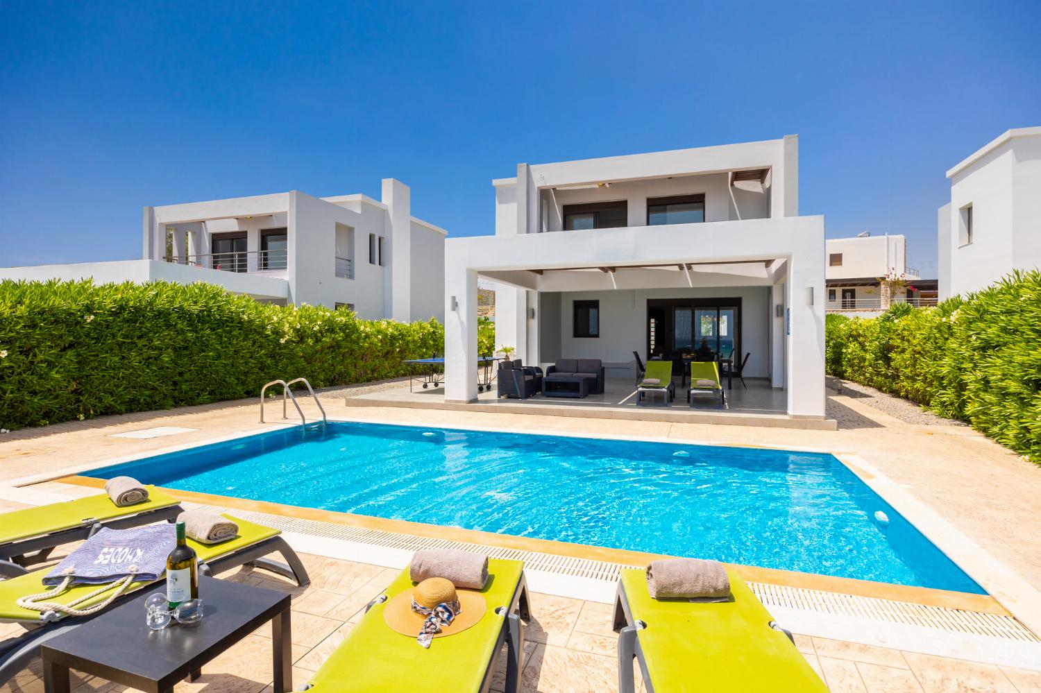 Beautiful villa with private pool, terrace, and garden with panoramic sea views