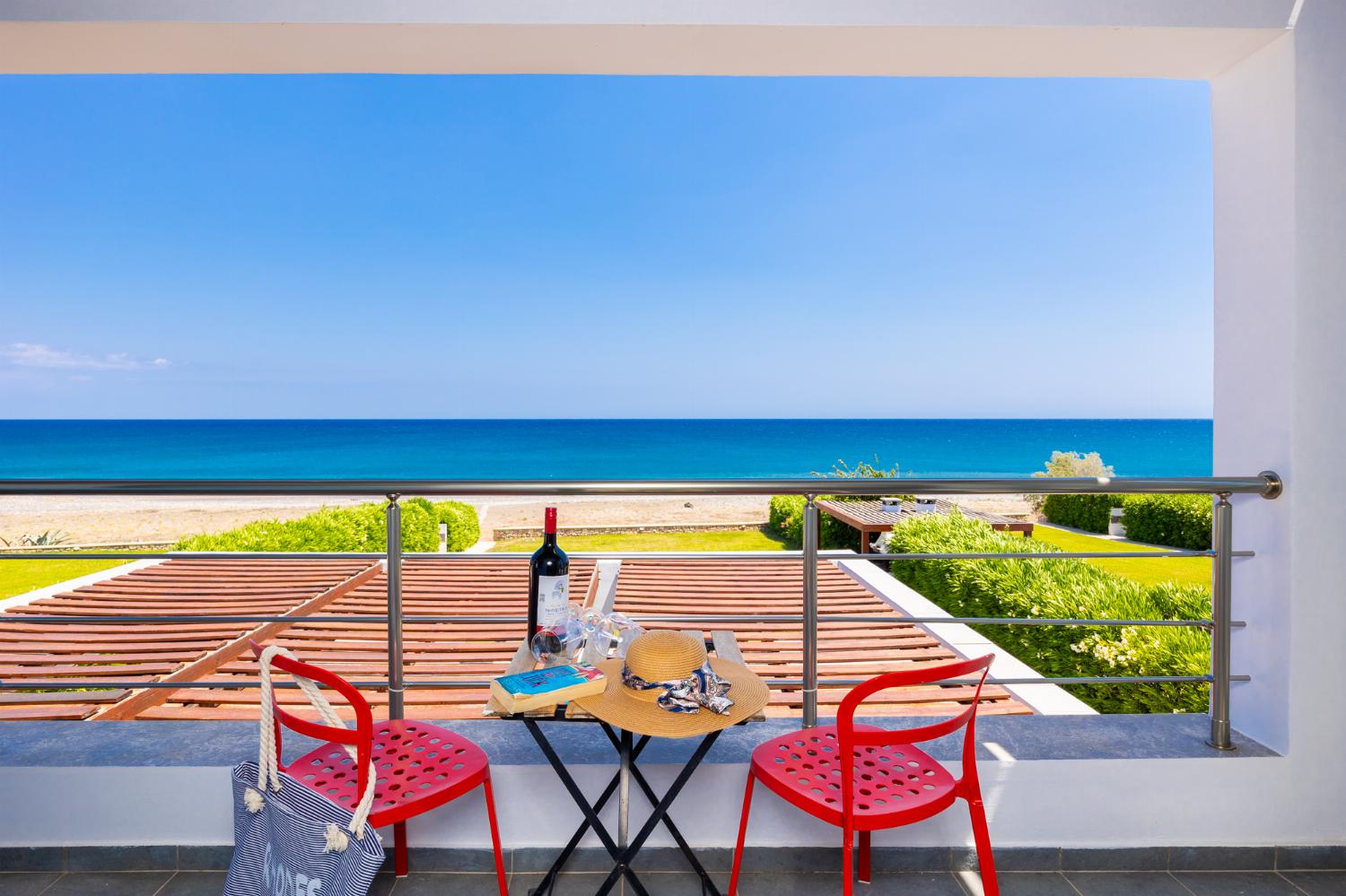 Balcony with panoramic sea views