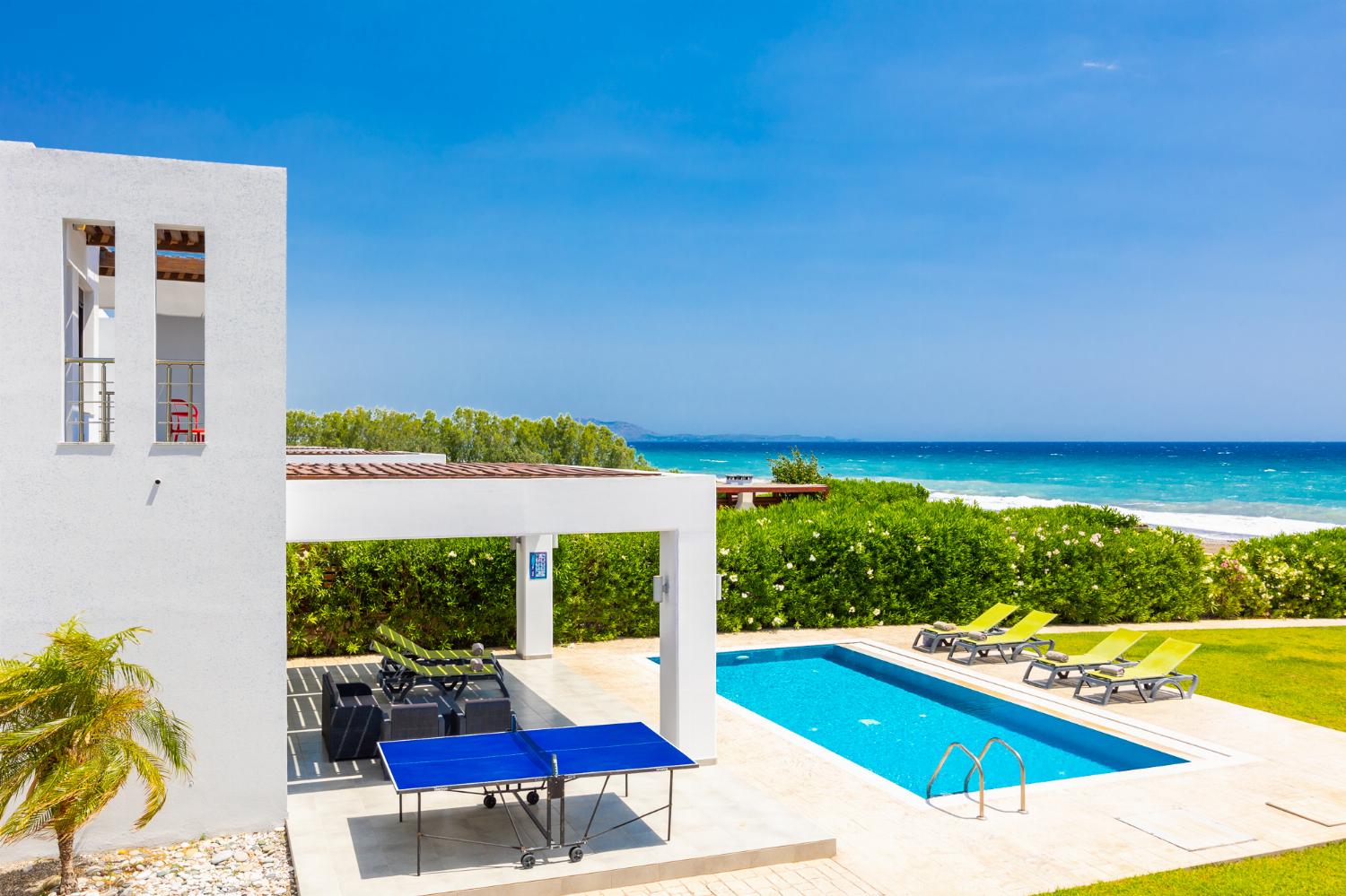 Beautiful villa with private pool, terrace, and garden with panoramic sea views