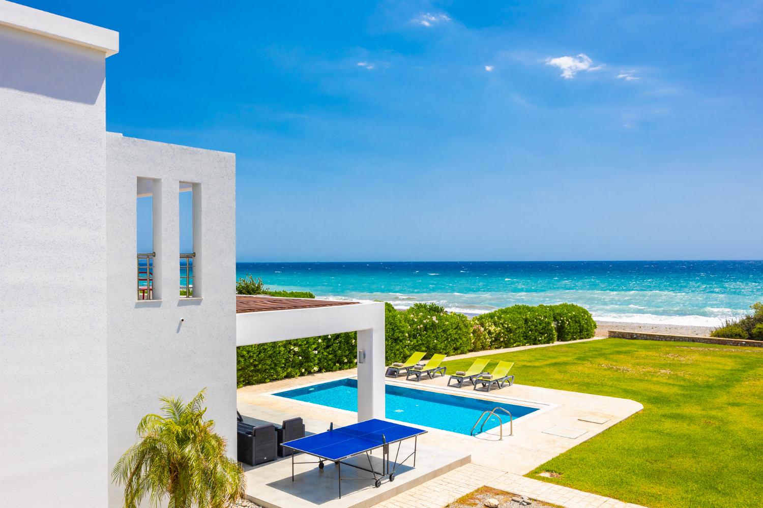,Beautiful villa with private pool and terrace with panoramic sea views
