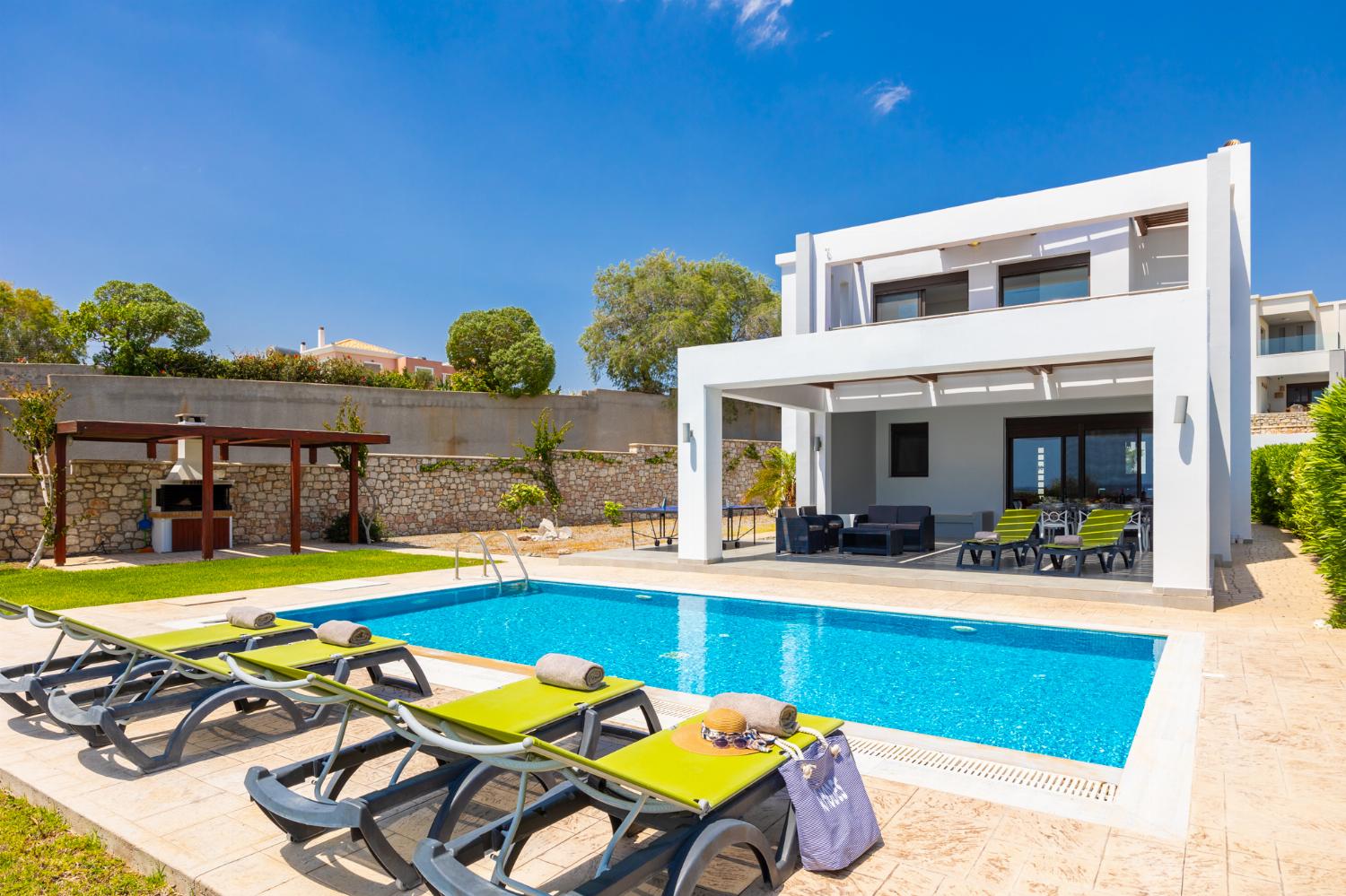Beautiful villa with private pool and terrace with panoramic sea views