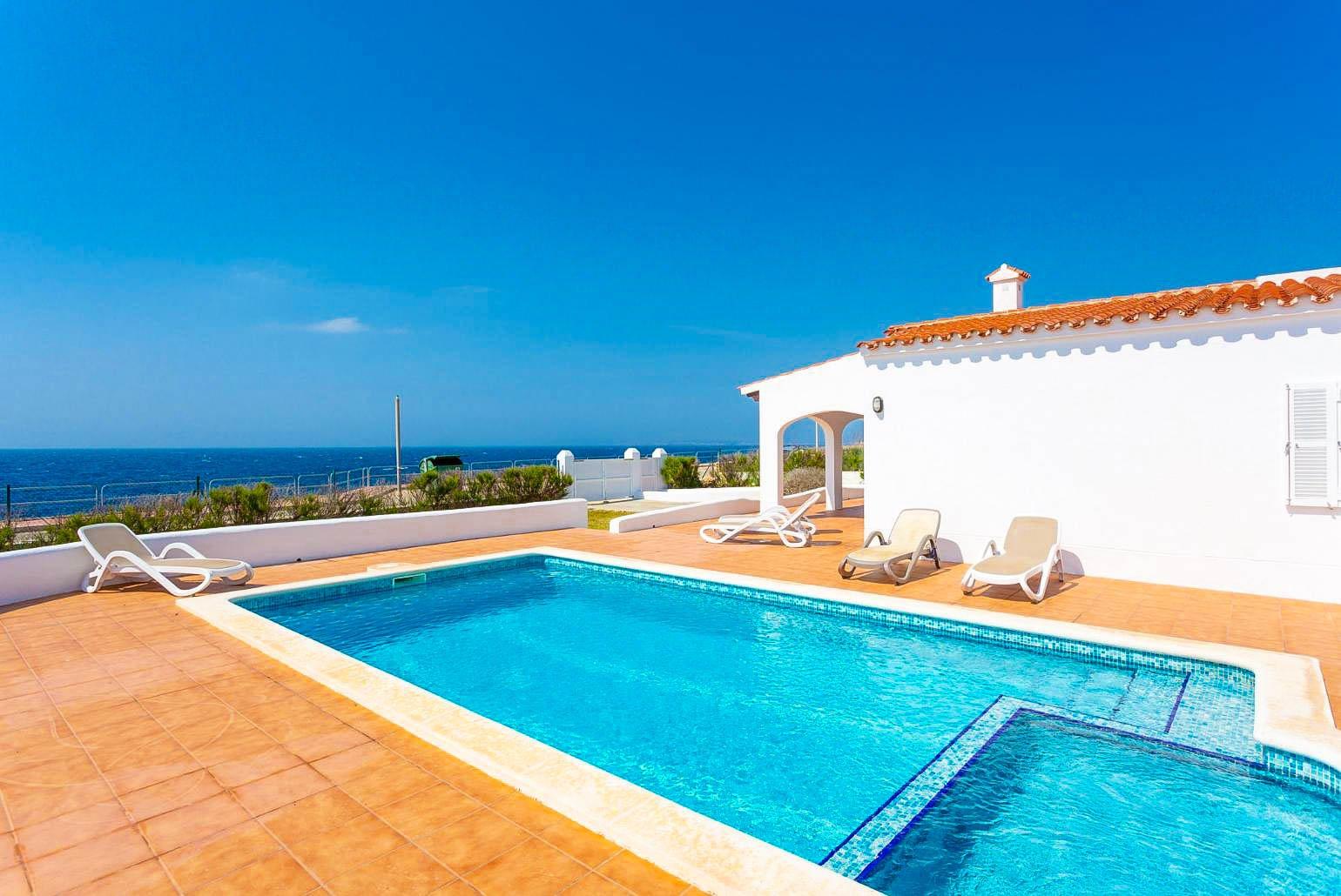 Beautiful villa with private pool and terrace with panoramic sea views