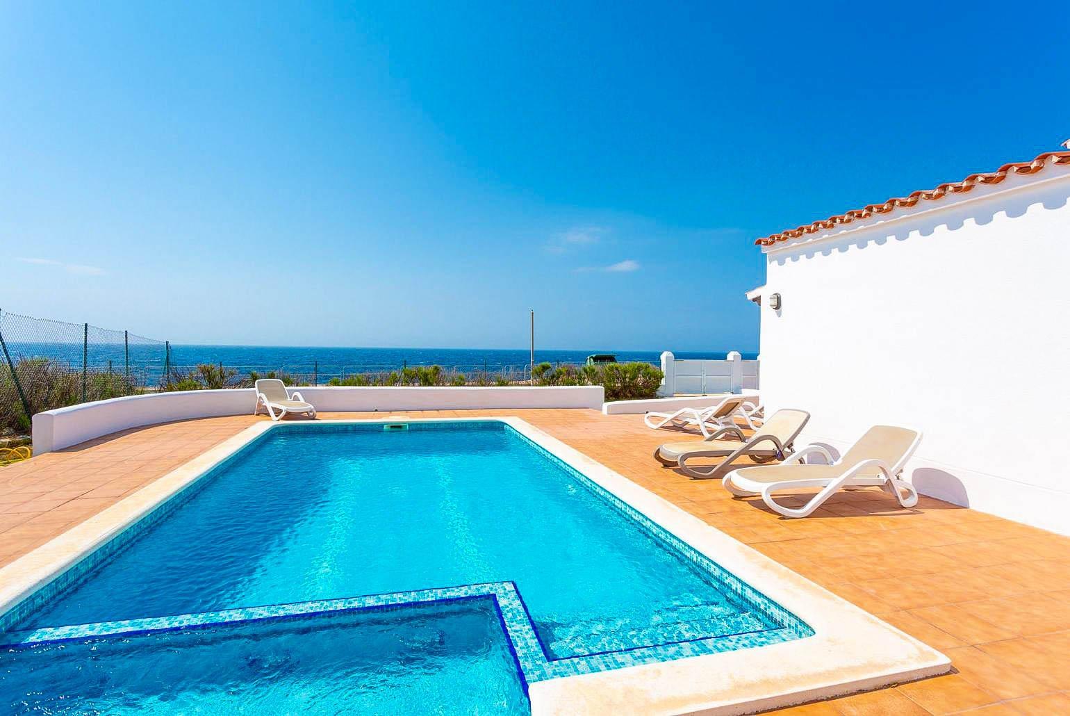 Beautiful villa with private pool and terrace with panoramic sea views