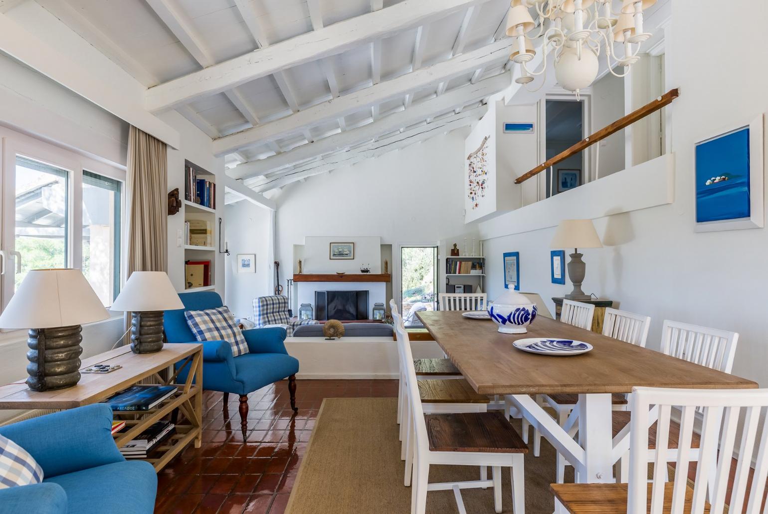 Beautiful living room with outdoor access