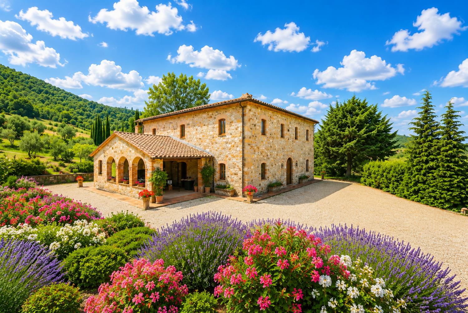 ,Beautiful Villa with Private Pool, Terrace and Garden area