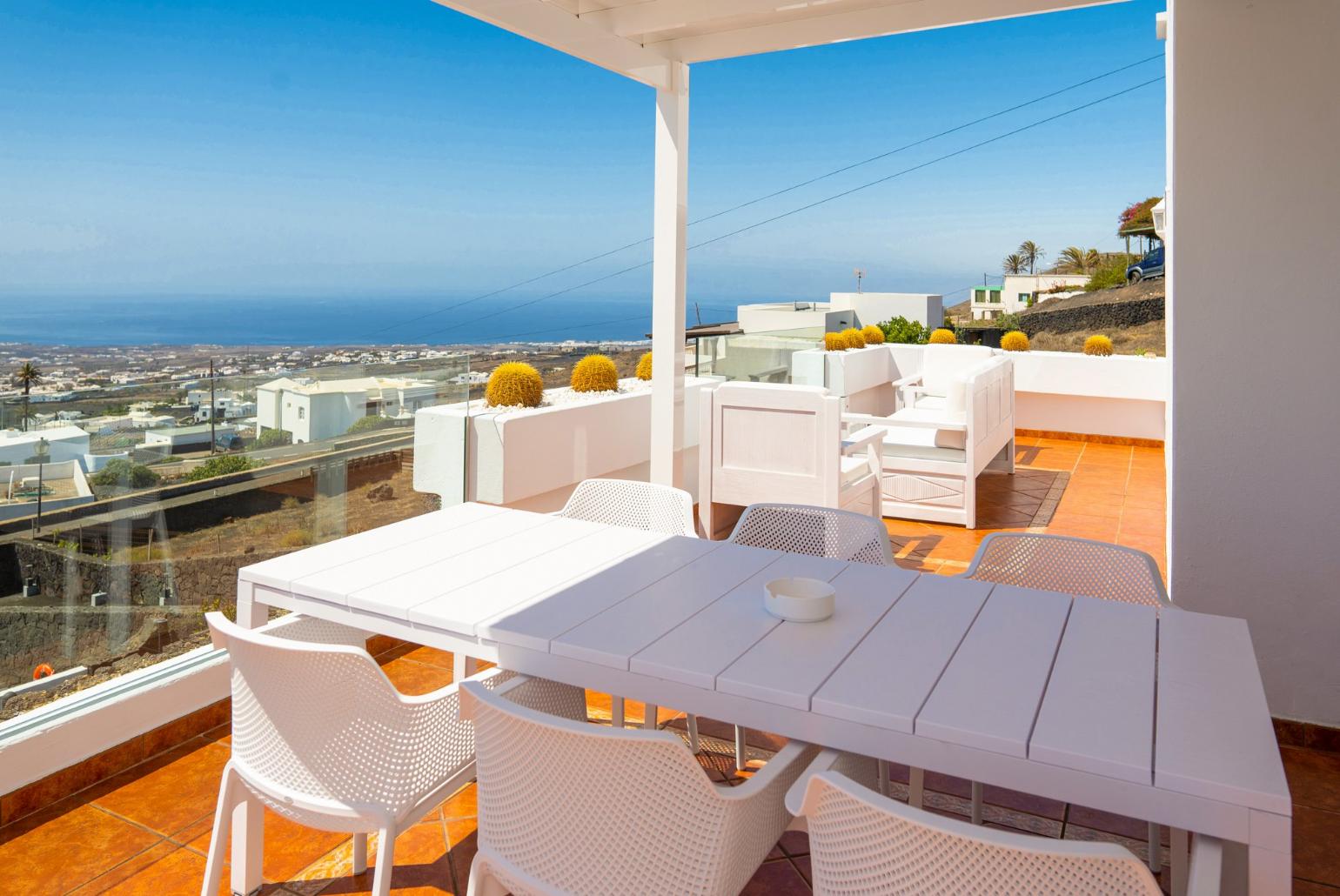 Beautiful terrace with lounge area