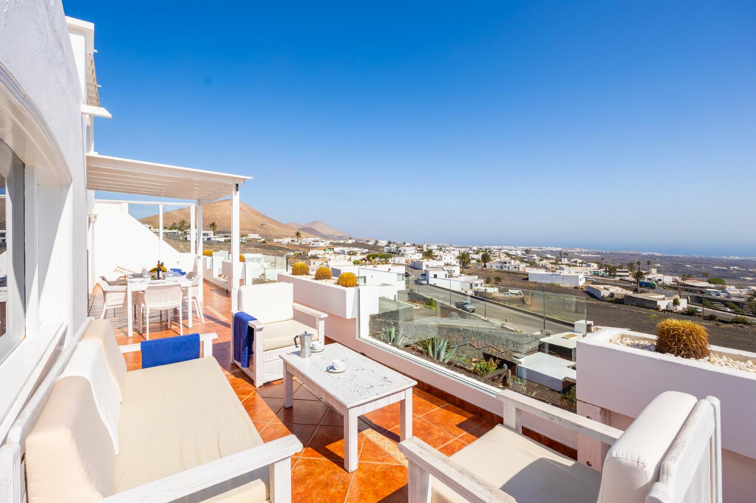 Unit 3: terrace area with panoramic sea views