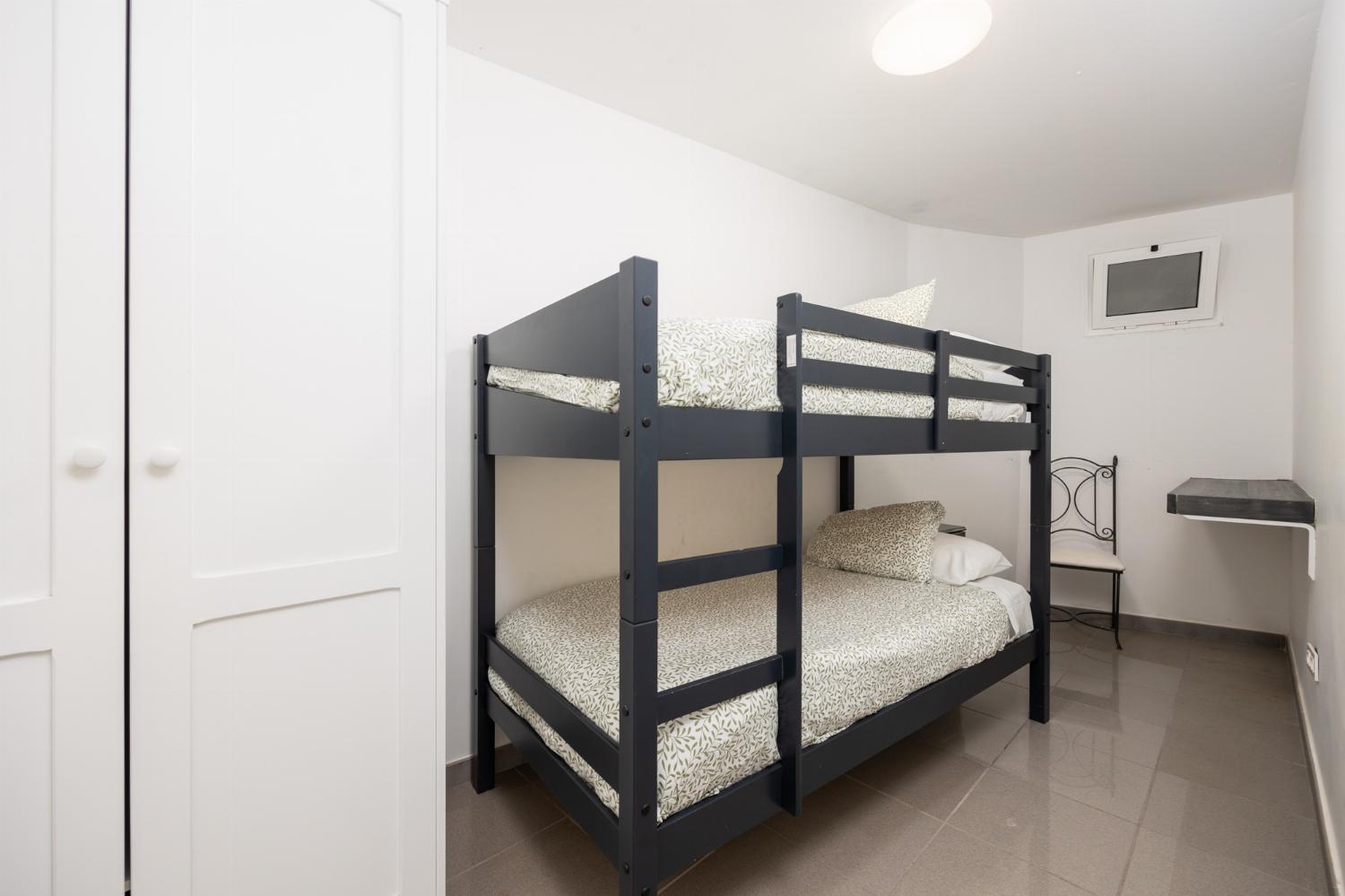Unit 2: bedroom with bunk bed