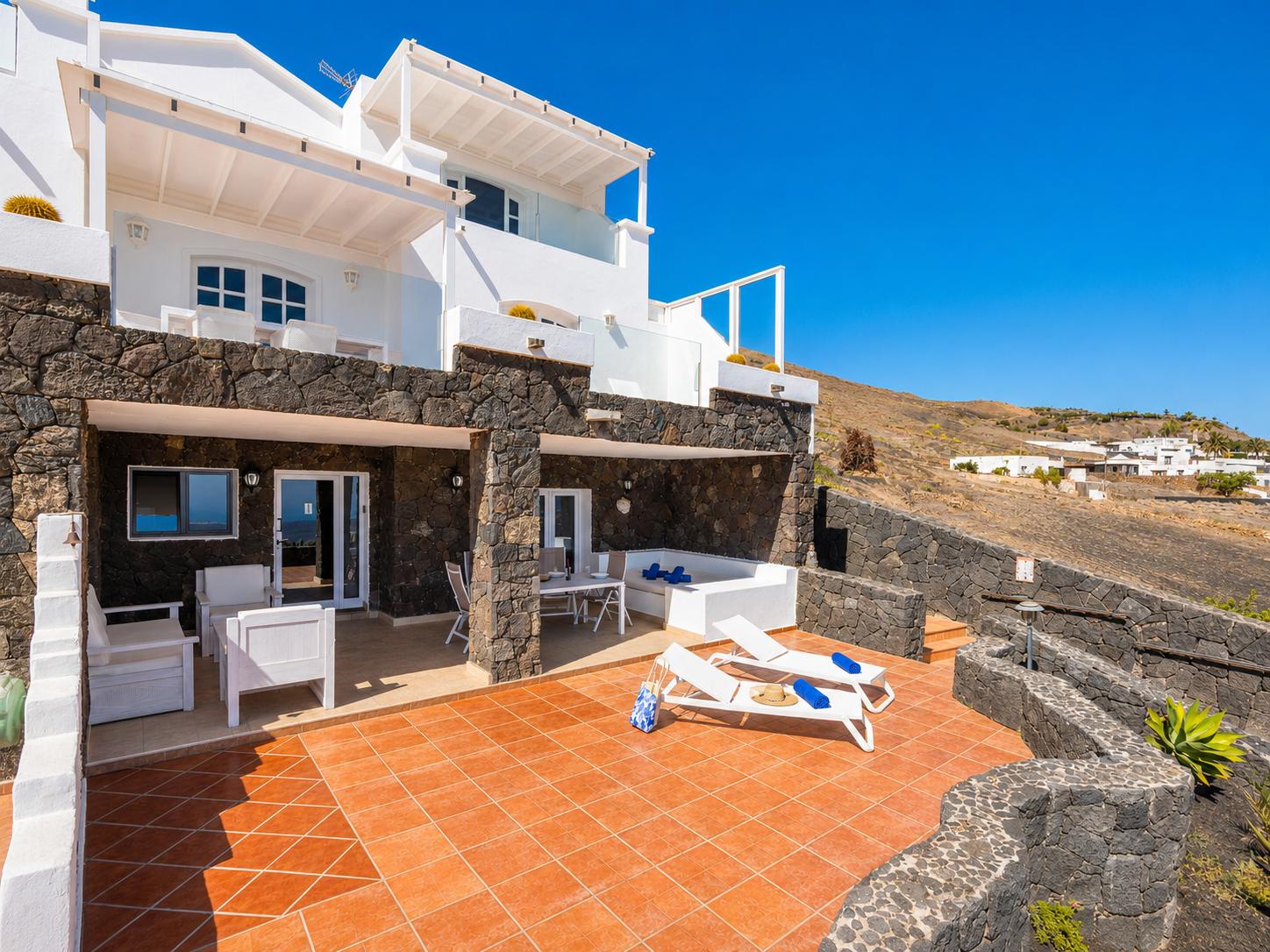 Unit 1: terrace area with panoramic sea views