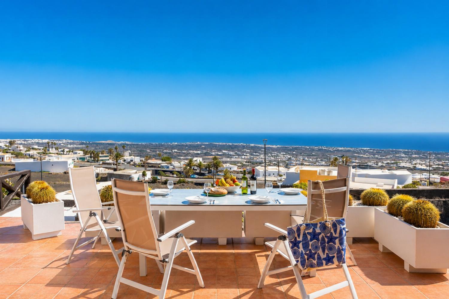 Unit 2: terrace area with panoramic sea views