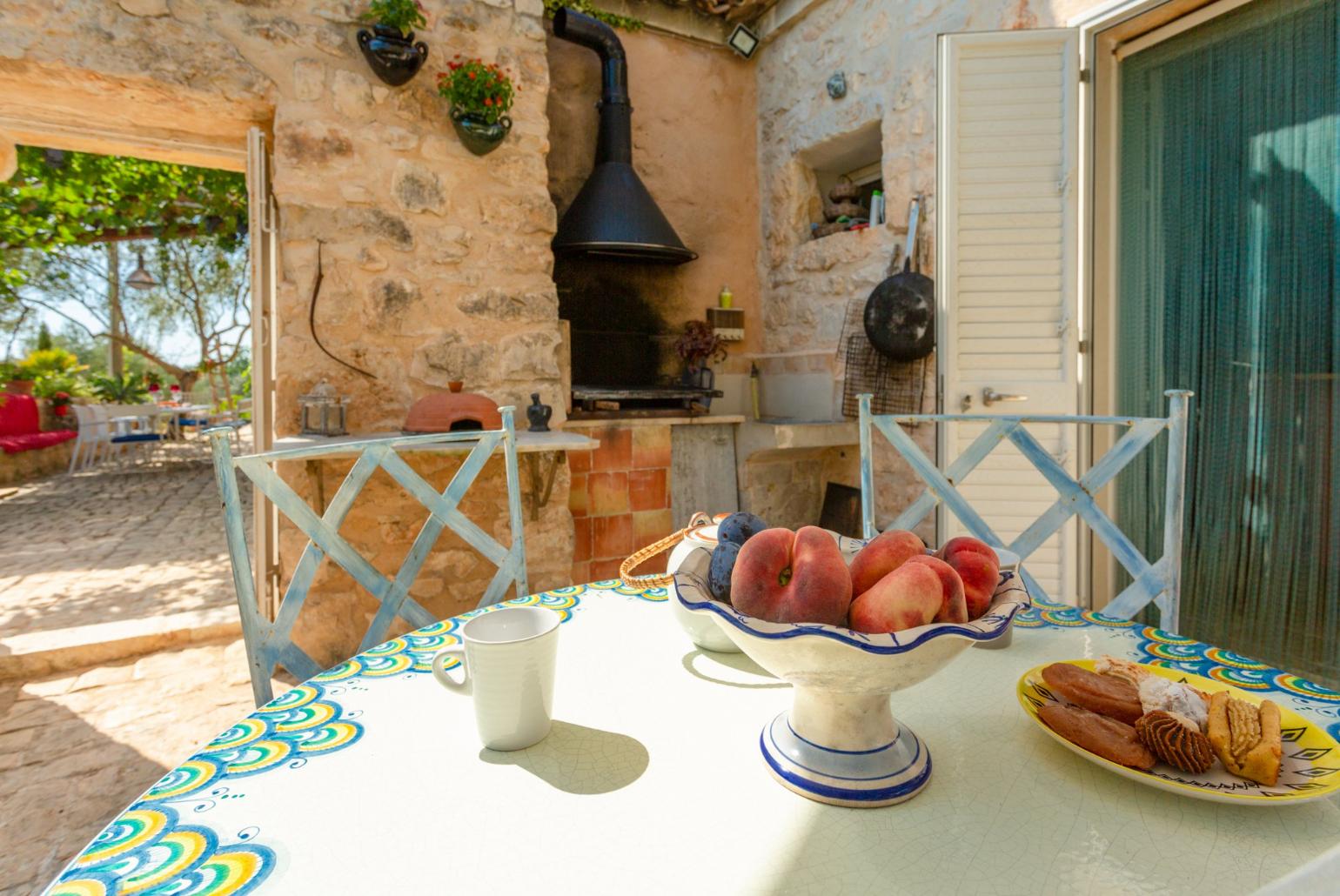 Terrace area with BBQ