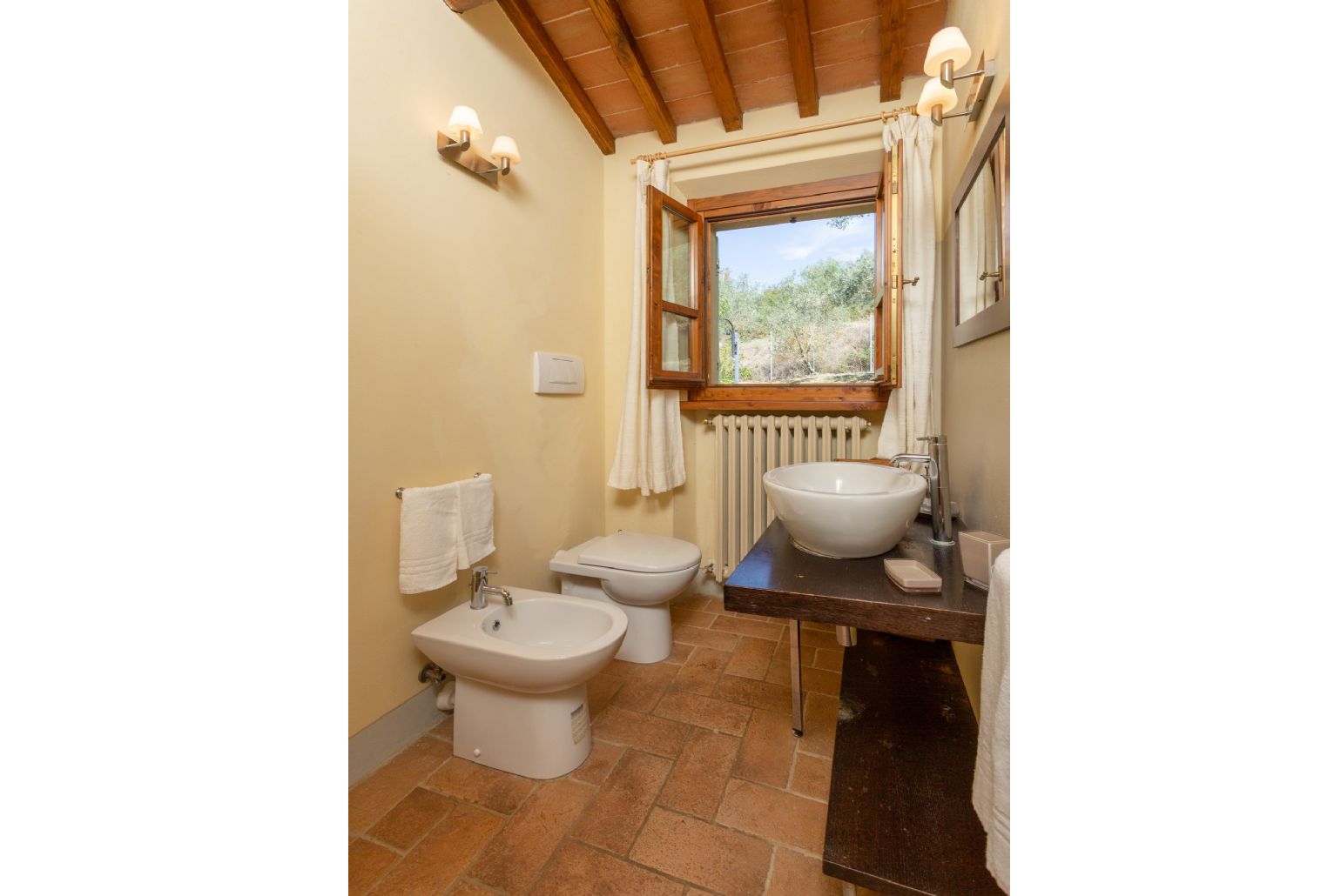 Family bathroom in annex with shower