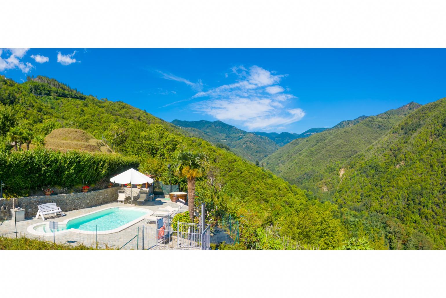 Private pool and terrace with stunning views