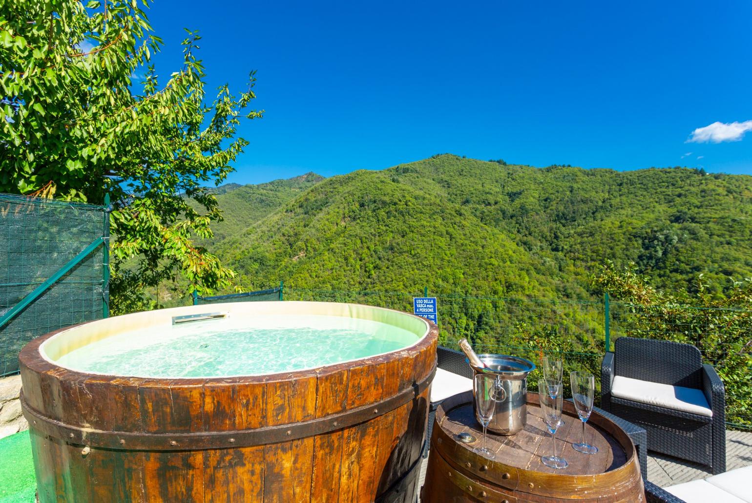 Terrace area with Jacuzzi 