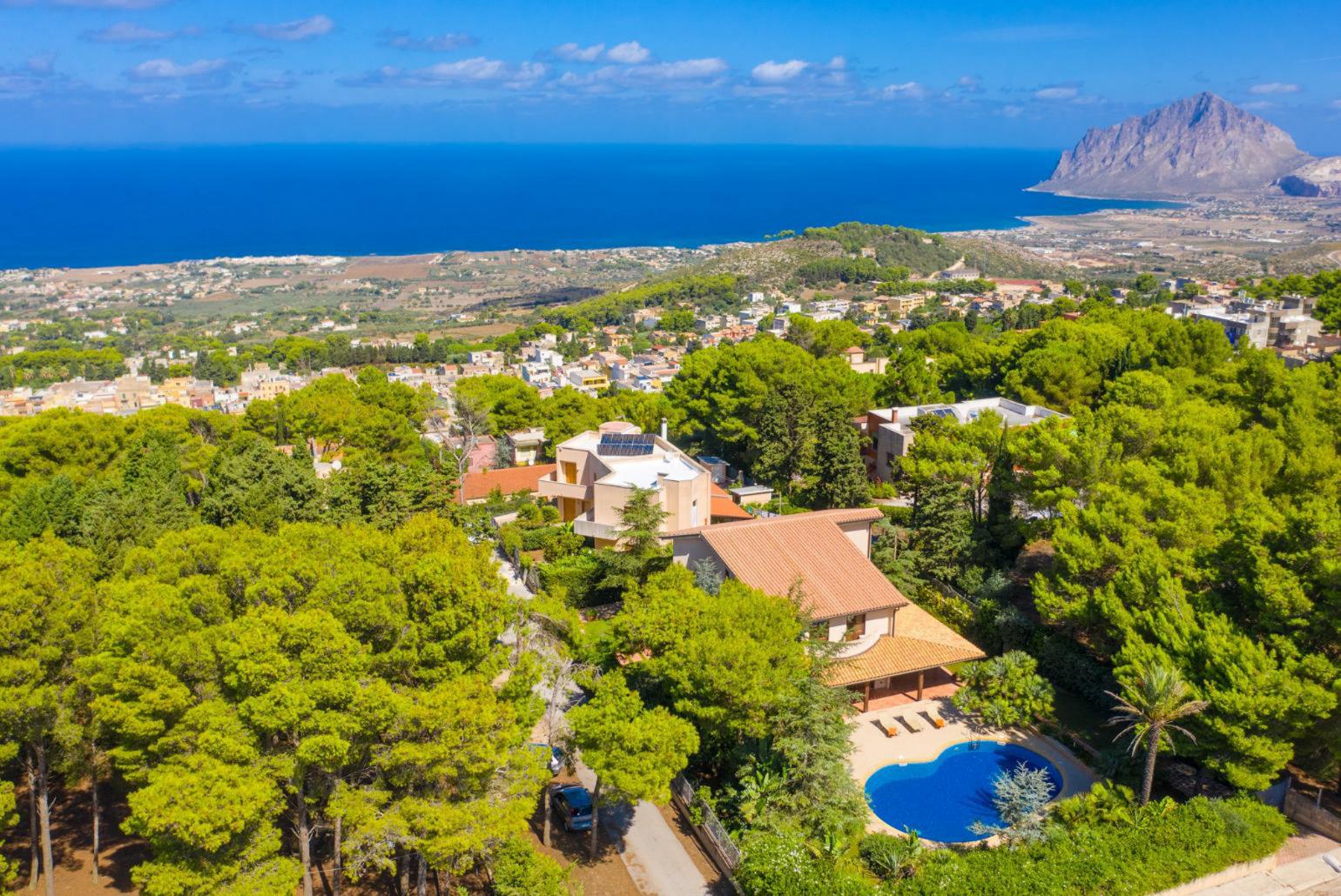 Aerial view of Villa Venere