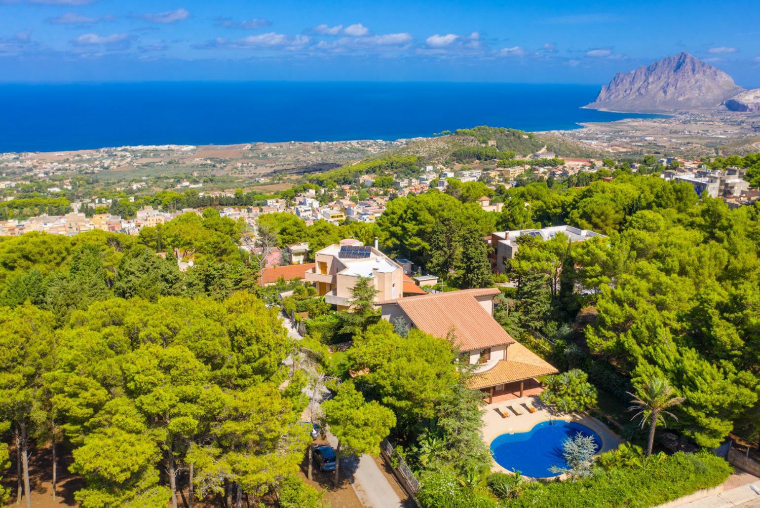 Aerial view of Villa Venere