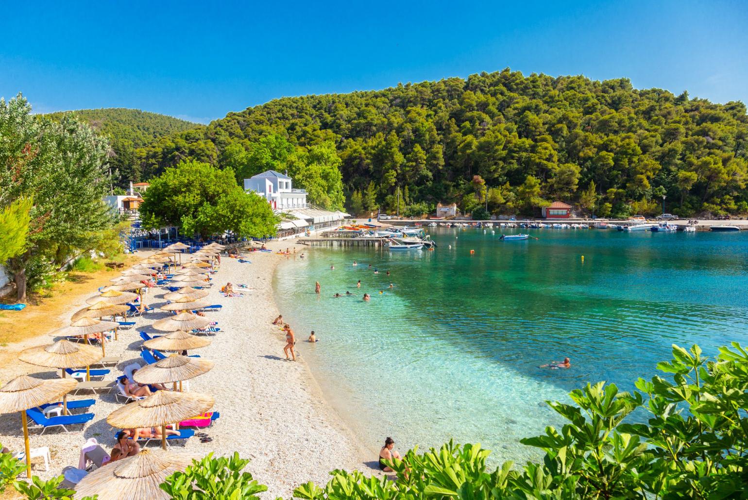 Agnontas Beach - only a 3 minute walk from Villa Amarandos