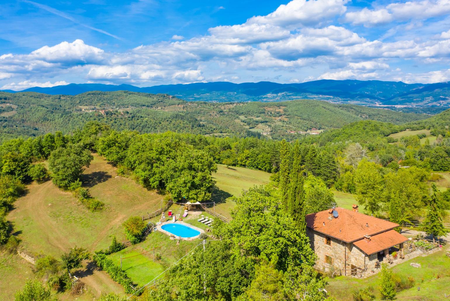 Aerial view of Villa Bellavista