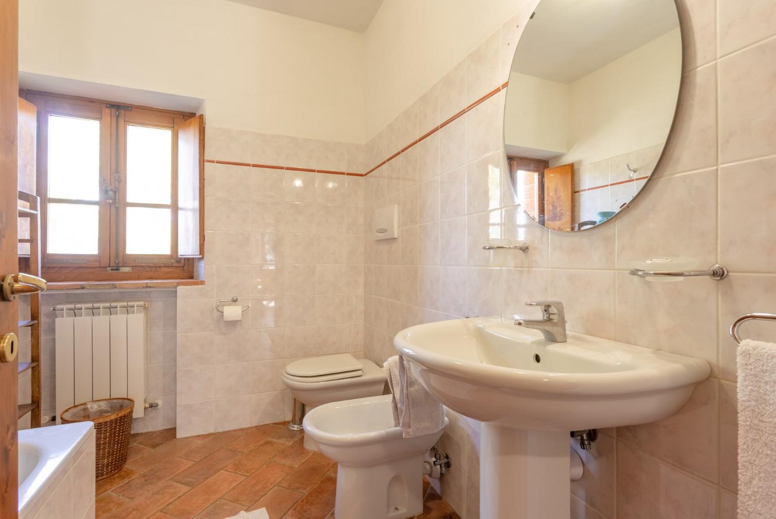 Family bathroom with bath