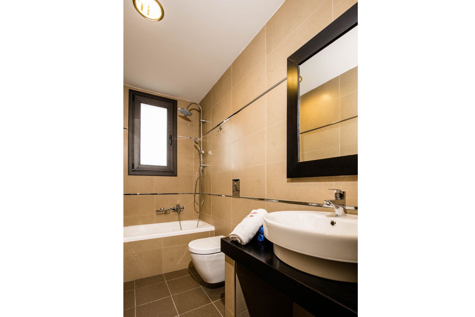 Family bathroom with bath and WC