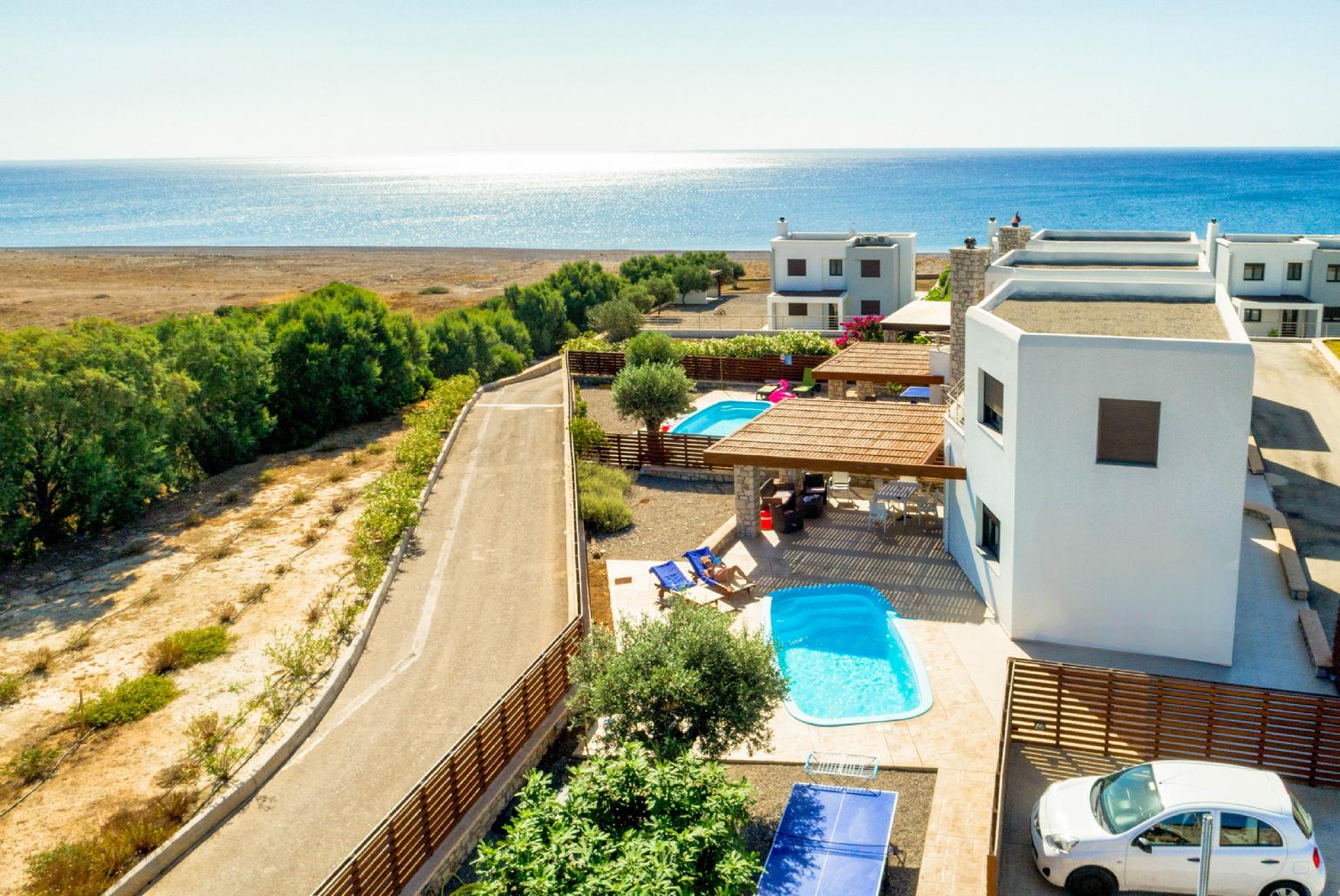 Aerial view of Villa Dias