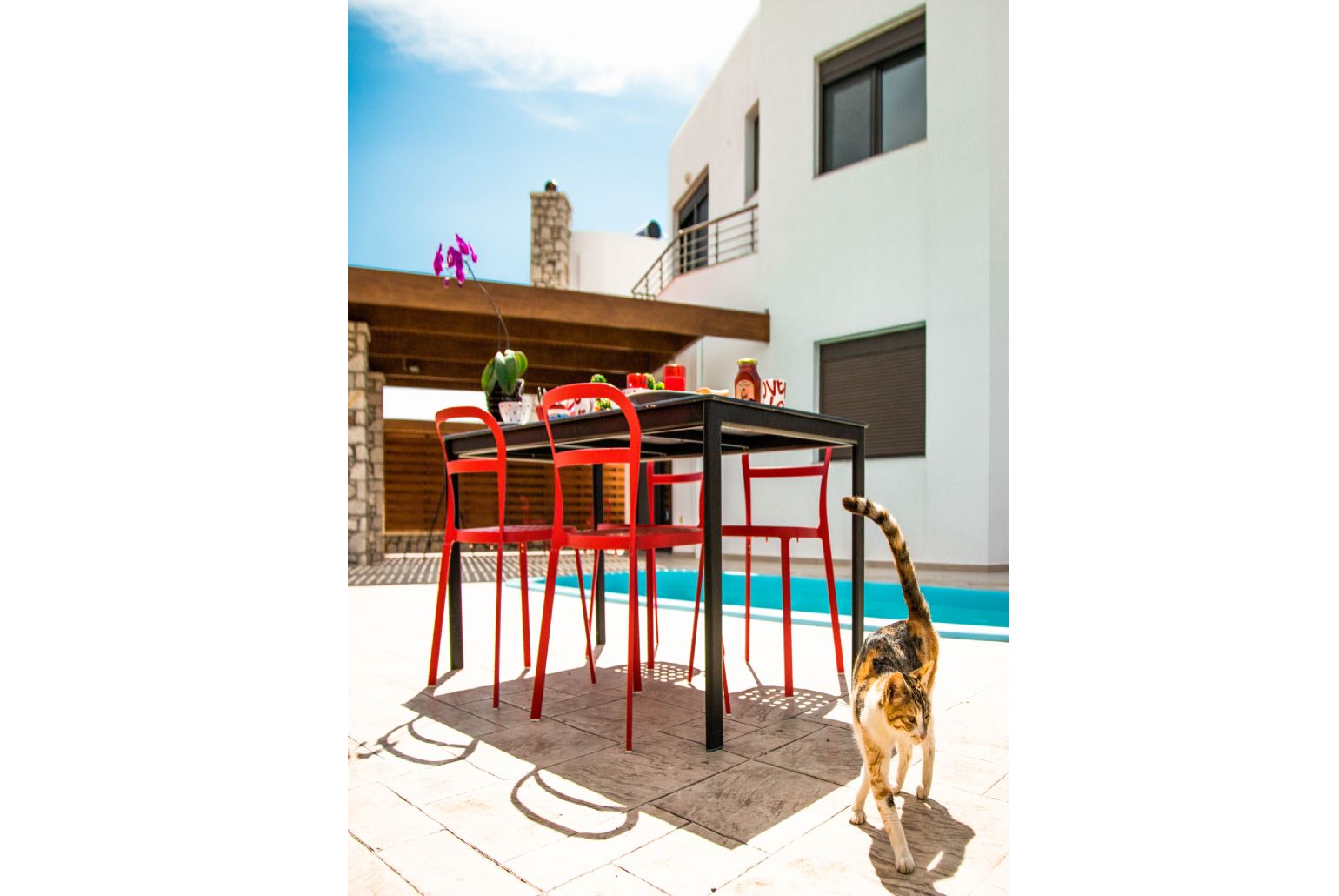 Outdoor dining area