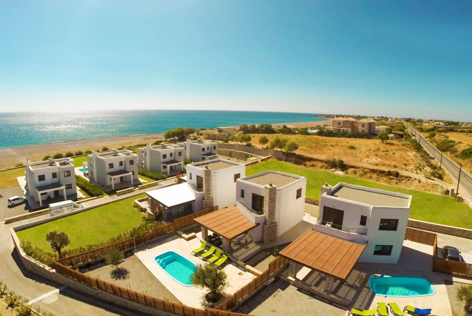 Aerial view of Villa Dias